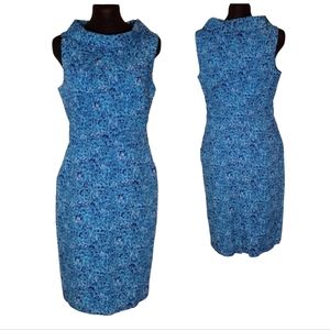Lilly Pulitzer Name Pattern Sleeveless Cowl Neck Dress, Size 8